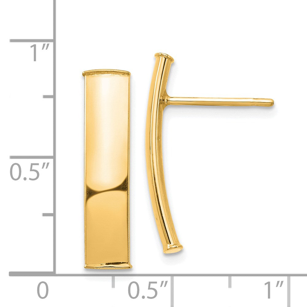 14k Polished 5mm Post Earrings
