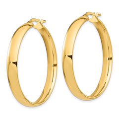 14k High Polished 5mm Hoop Earrings - 3
