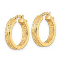 14K Polished Hoop Earrings - 11