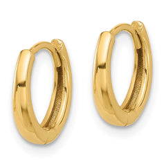 14K Polished Hinged Hoop Earrings - 7