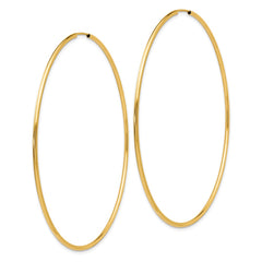 14K Endless Hoop Earrings - 2