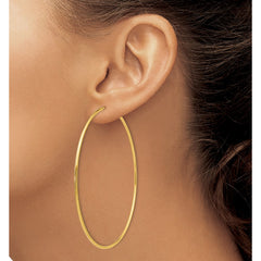 14K Endless Hoop Earrings - 2