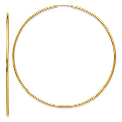 14K Endless Hoop Earrings - 2