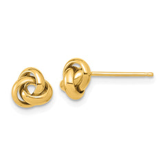 14K Polished Love Knot Post Earrings - 3