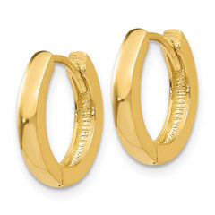 14k Round Hinged Hoop Earrings - 8