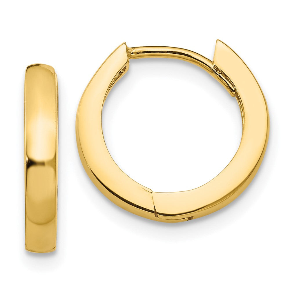 14k Round Hinged Hoop Earrings - 8