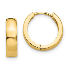 14k Round Hinged Hoop Earrings - 2