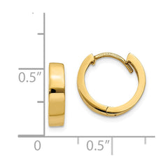 14k Round Hinged Hoop Earrings - 10