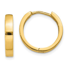 14k Round Hinged Hoop Earrings - 11