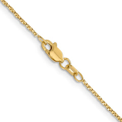 14K 16 inch .95mm Twisted Box with Lobster Clasp Chain