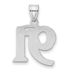 14kw Polished Etched Number 91 Pendant