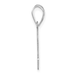14kw Polished Number 2 Pendant - 2
