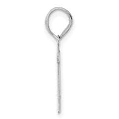 14kw Polished Number 11 Pendant - 2