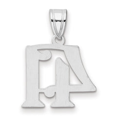 14kw Polished Number 41 Pendant