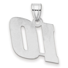 14kw Polished Block Number 10 Pendant