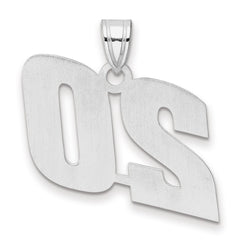14kw Polished Block Number 20 Pendant