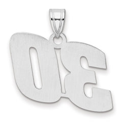 14kw Polished Block Number 30 Pendant