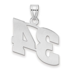 14kw Polished Block Number 34 Pendant