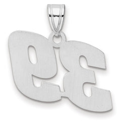 14kw Polished Block Number 39 Pendant