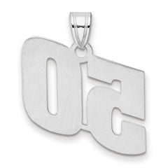14kw Polished Block Number 50 Pendant