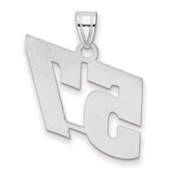 14kw Polished Block Number 57 Pendant