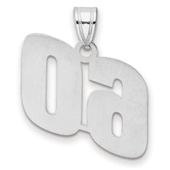 14kw Polished Block Number 60 Pendant