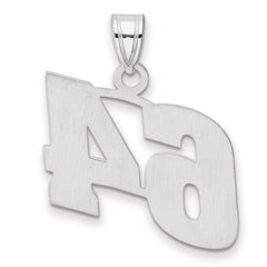 14kw Polished Block Number 64 Pendant
