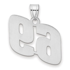 14kw Polished Block Number 69 Pendant