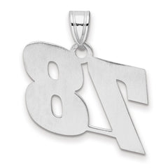 14kw Polished Block Number 78 Pendant