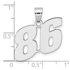 14kw Polished Block Number 86 Pendant