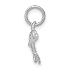 14k White Gold Dolphin Charm - 4