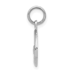 14k White Gold Claddagh Charm - 2
