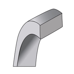 SS Rhodium-plated 10mm Flat Size 12 Band