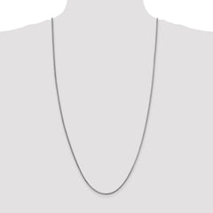 14K White Gold 30 inch 1.5mm Franco with Lobster Clasp Chain