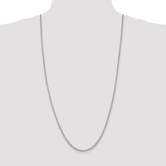 14K White Gold 30 inch 2mm Franco with Lobster Clasp Chain