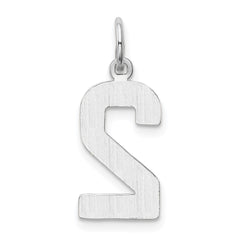 14kw  Medium Polished Number 2 Charm