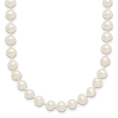 14k 5-6mm White Near-Round Freshwater Cultured Pearl 16 inch Necklace