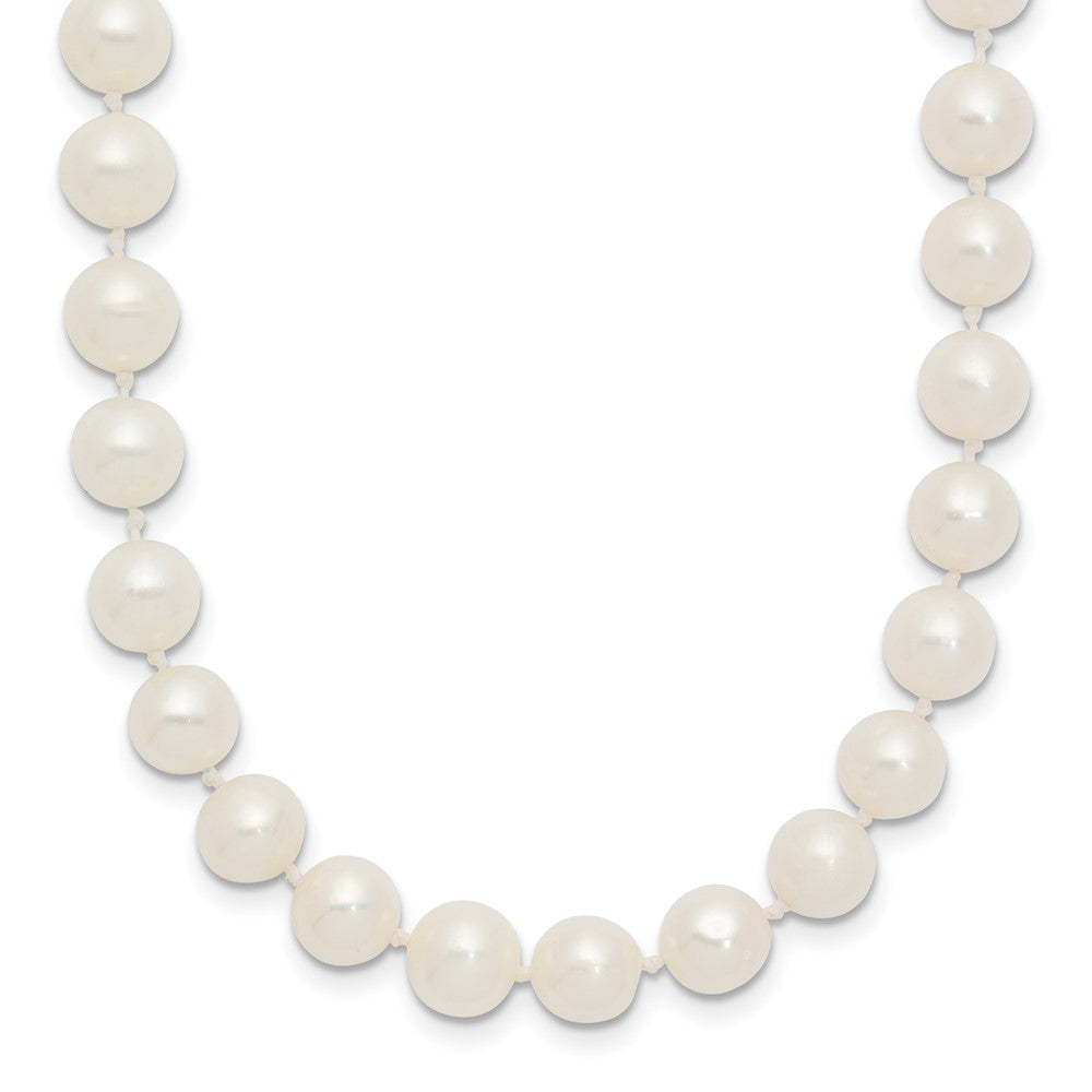14k White Gold 6-7mm White Near Round Freshwater Cultured Pearl 20 inch Necklace
