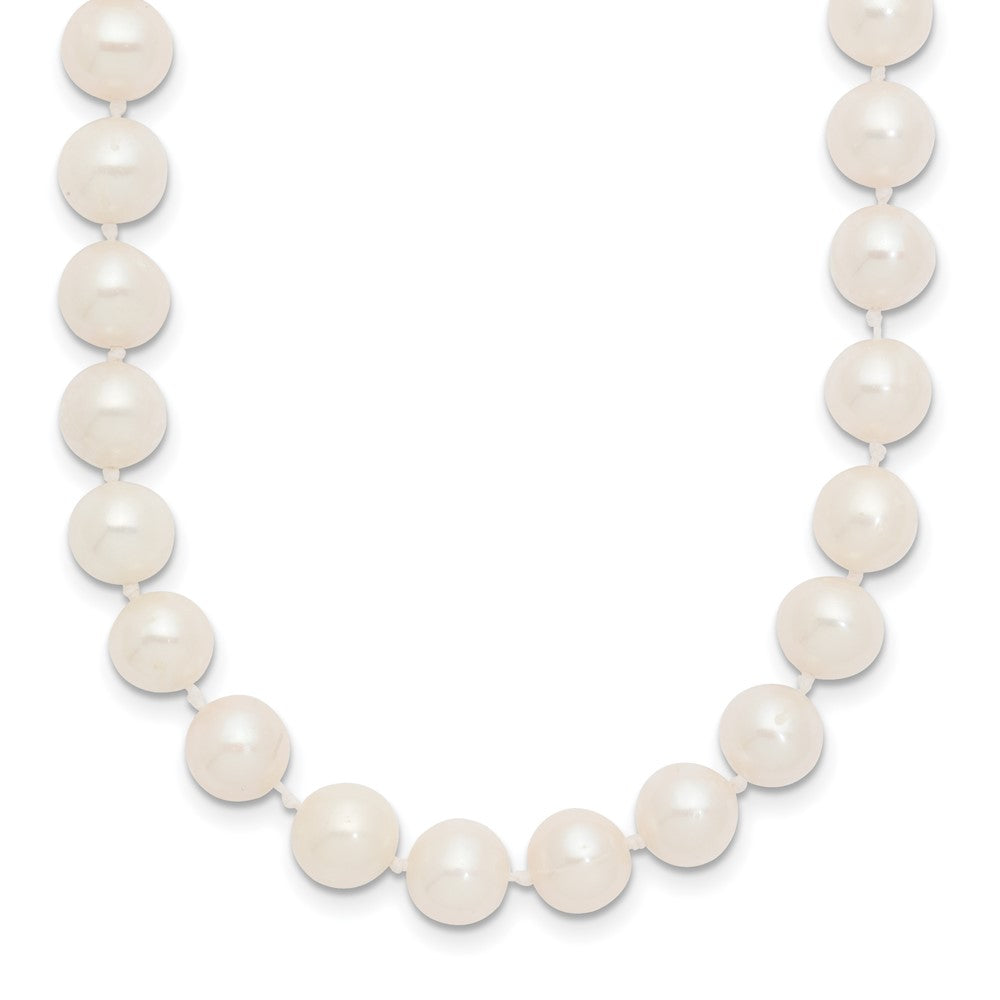 14k 7-8mm White Near-Round Freshwater Cultured Pearl 20 inch Necklace