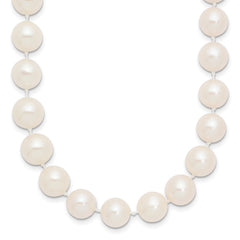 14k 9-10mm White Near-Round Freshwater Cultured Pearl 18 inch Necklace
