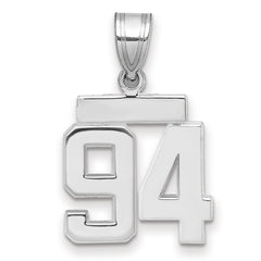 14kw Small Polished Number 94 Charm