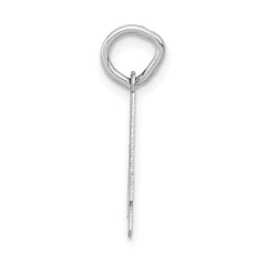 14kw Small Satin Number 4 Charm