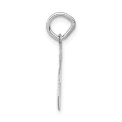 14kw Small Satin Number 6 Charm