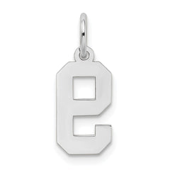 14kw Small Satin Number 9 Charm
