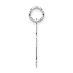 14kw Small Satin Number 12 Charm