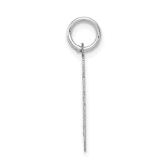 14kw Small Satin Number 30 Charm