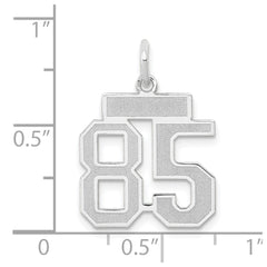 14kw Small Satin Number 85 Charm