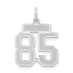 14kw Small Satin Number 85 Charm