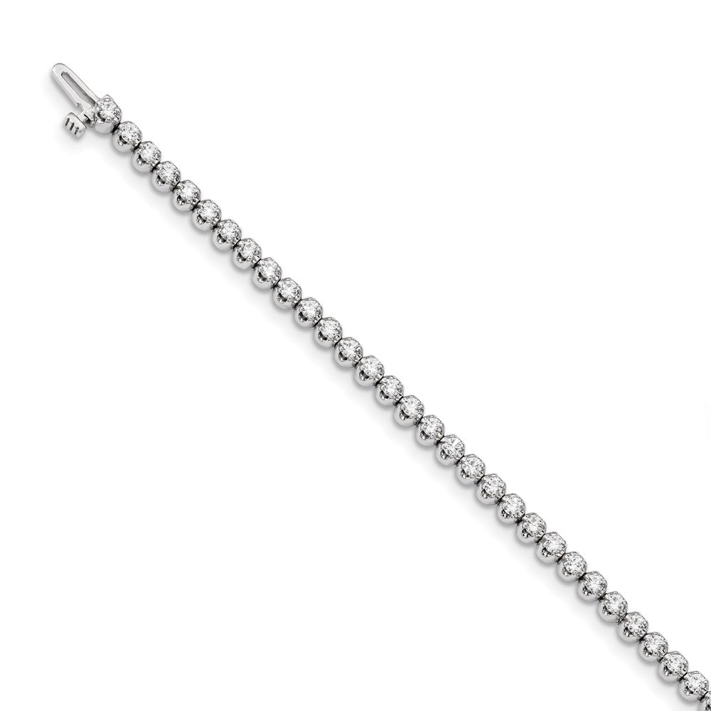 14k White Gold A Diamond Tennis Bracelet