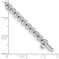 14k White Gold AA Diamond Tennis Bracelet